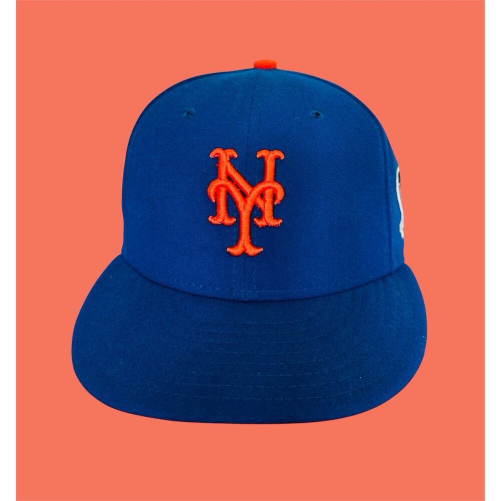 2009 MLB New Era New York Mets Baseball Hat Size 7 1/8 Inaugural Season Patch
